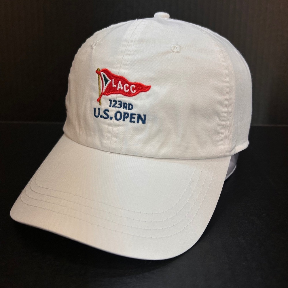 123rd U.S. Open LACC Mens White Ahead Hat USGA Member Golf Cap OSFM